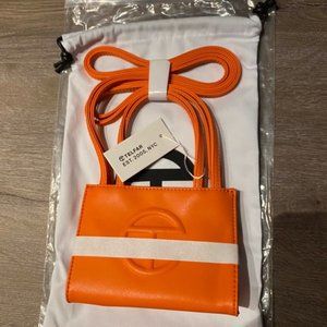 Telfar Small Orange Shopping Bag
